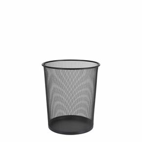 Papirkurv sort metal 18L