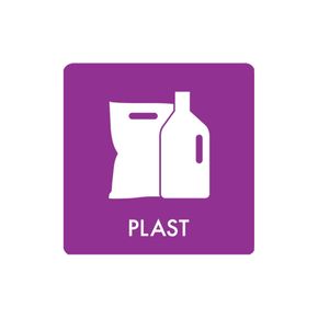 Pictogram udendørs 'PLAST'