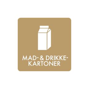 Pictogram udendørs 'MAD&DRIKKE-KARTONER'