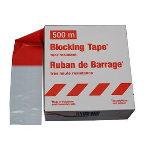 Markeringsstrimmel, rød/hvid, robust