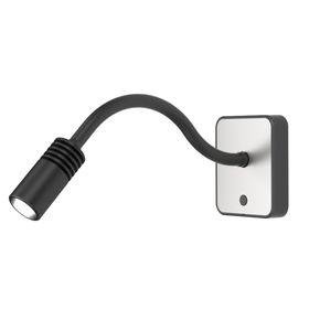 Væglampe Luxo A70 WG Sort/Krom