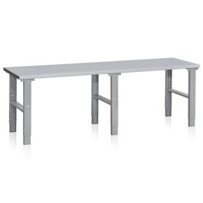 Arbejdsbord 80x250 cm justerbar 70-97 cm