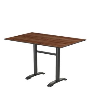 Cafebord 14 mørkolieret eg 120x79 cm