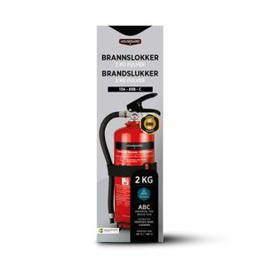 Pulverslukker Housegard 2kg rød