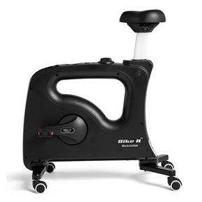 Kontorcykel Premium med hjul, sort