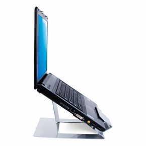 Laptop stand højdejusterbar, sølv