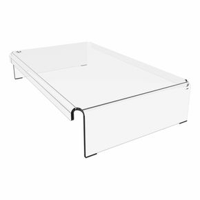 Monitor stand rekt. klar akryl