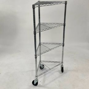 Trådreol Wirefix hjørne 46x46x130 h cm