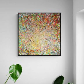 Akustik billede Nature Explosion #1 120x120 cm