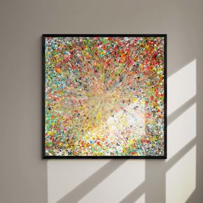 Akustik billede Nature Explosion #1 120x120 cm