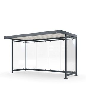 Busskur m. korte sider Delta 4