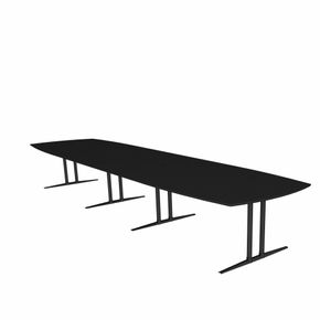 Konferencebord Executive, sort/sort
