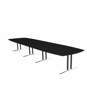 Konferencebord Executive, sort/krom