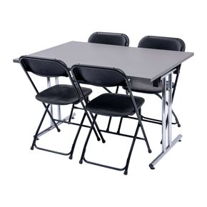 Stabelfix Lux klapbord 80x120 med 4 Samson Lux klapstole