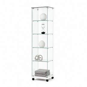 Glasvitrine Trento 1. m/glastop, hvid