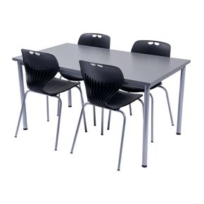 Kantinesæt Oporto Base bord med 4 Oporto Mata stole