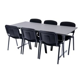 Klapbord Stabelfix Lux med 6 Comfort Basic stole