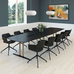 Konferencebord Executive, sort/sort