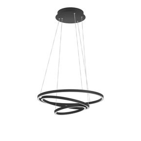 Loftlampe EGLO Lobinero-Z Ø58 cm, sort