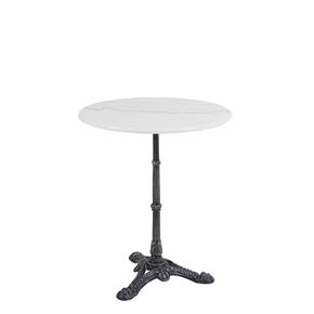 Rundt cafebord Loire Ø60 cm, hvid marmor