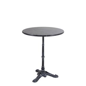 Rundt Cafebord Loire Ø60 cm, sort marmor