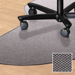 Stoleunderlag dråbeform 180x120 i tæppe