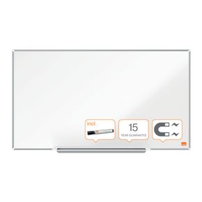 Widescreen whiteboard Nobo stål 71x40 cm