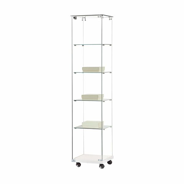 Glasvitrine Trento 1. m/glastop, hvid