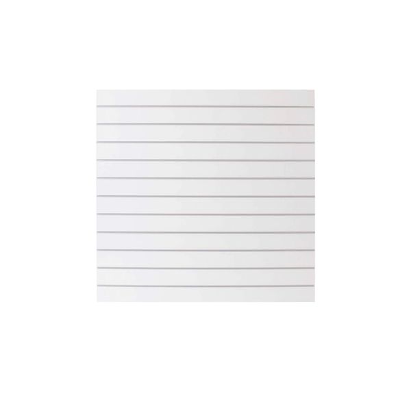 Rillepanel 120x120 cm, hvid
