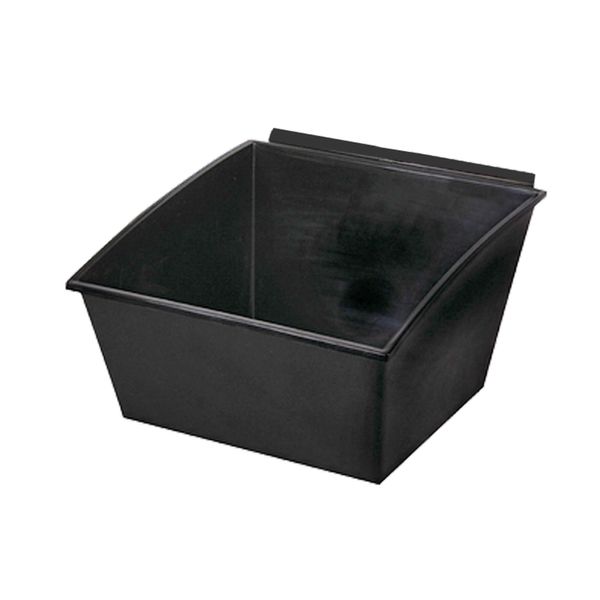 Slatbox plastkasse til Slatwall, sort