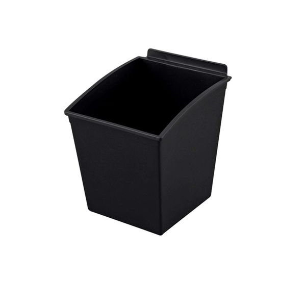 Slatbox plastkasse til Slatwall,  sort
