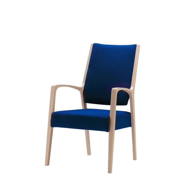 Hvilestol 7030, eg/blå