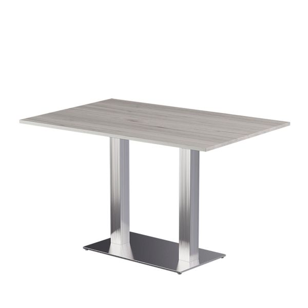 Cafebord 9 hvidolieret eg 80x120x75,8h