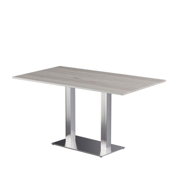 Resturantbord 9 hvidolieret eg 80x138x75,8h
