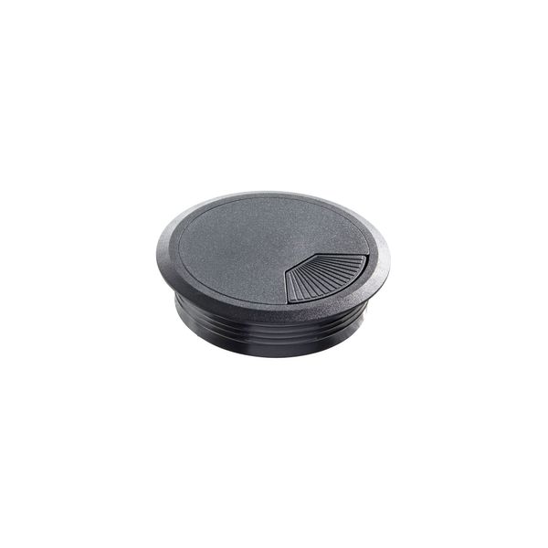 Kabelgennemføring Ø80 mm, sort plast