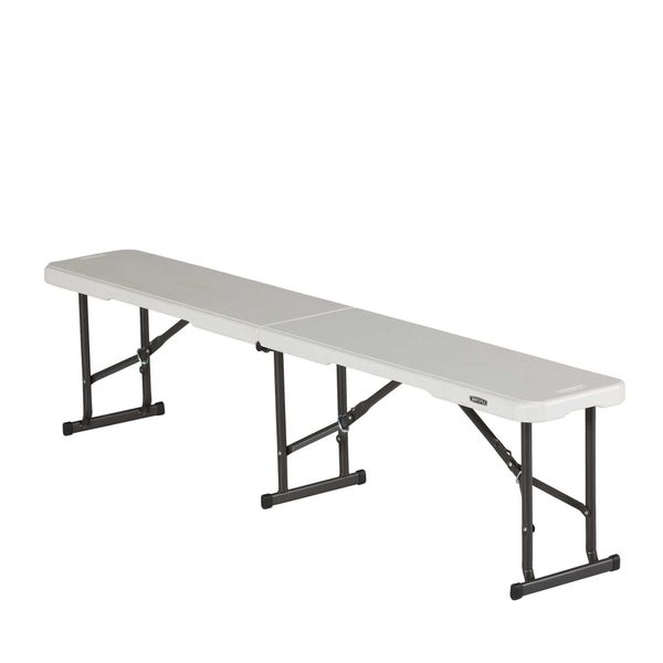 Foldebænk LT m. 3 ben, hvid