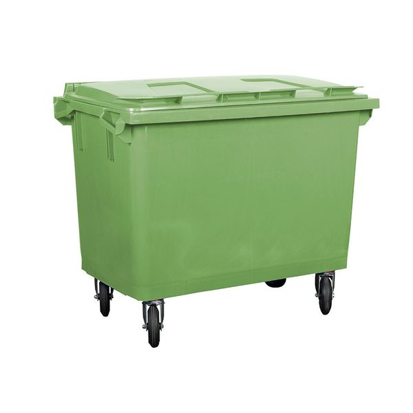 Affaldscontainer 660 L grøn
