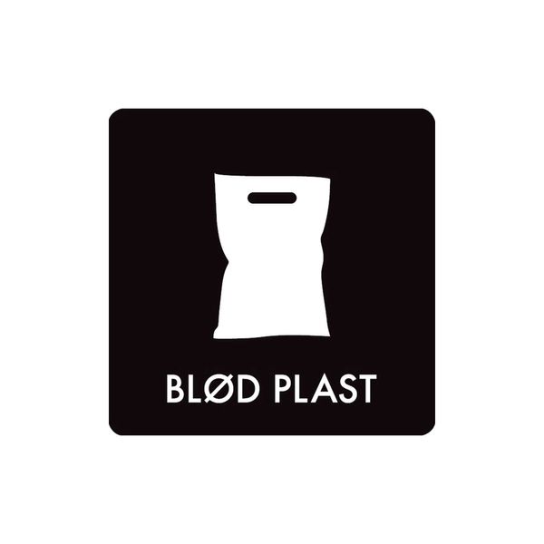 Pictogram 'BLØD PLAST'