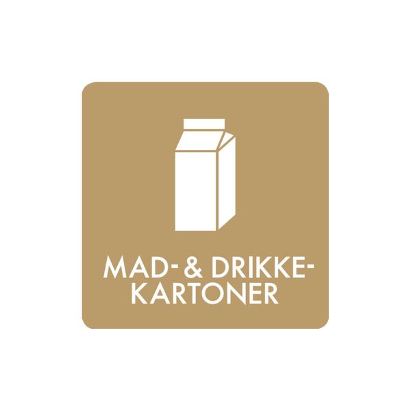 Pictogram udendørs 'MAD&DRIKKE-KARTONER'