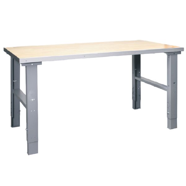 Arbejdsbord 80x120 cm justerbar 70-97 cm