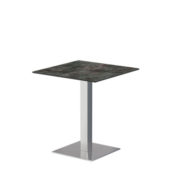 Cafebord 6 beton mørkegrå 69x69 cm