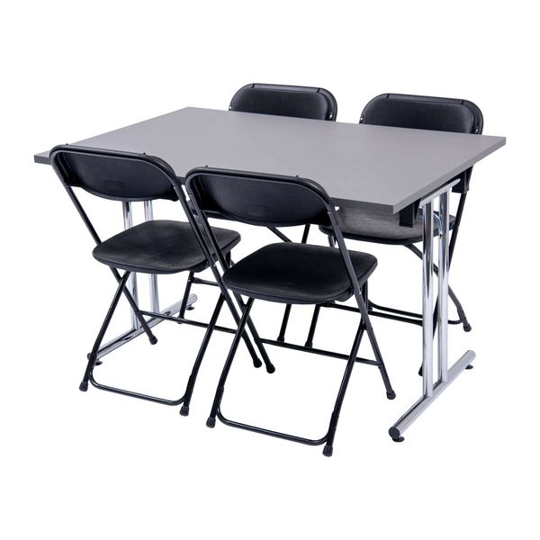 Stabelfix Lux klapbord 80x120 med 4 Samson Lux klapstole