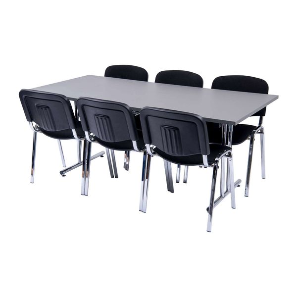 Klapbord Stabelfix Lux med 6 Comfort Basic stole