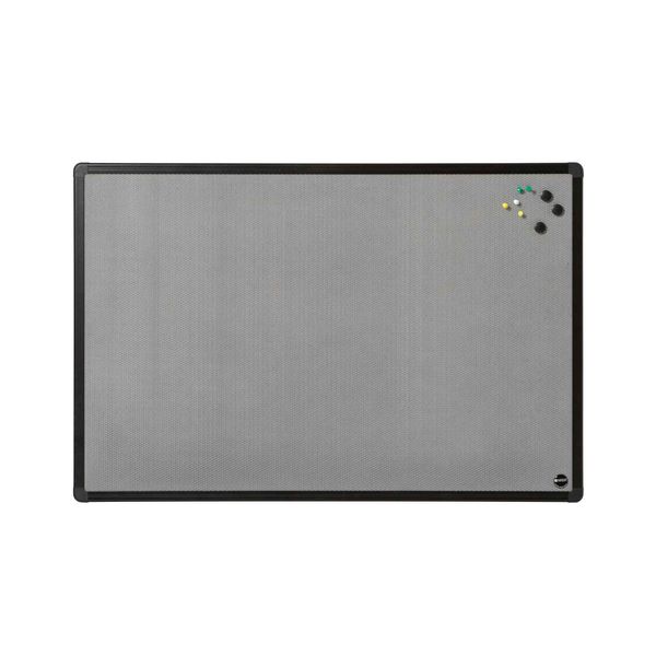 Opslagstavle magnet metal 60x90 cm Naga, sort