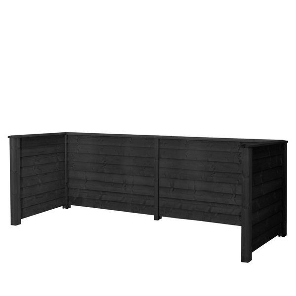 Renovationsskjul Klink Profil 377 cm imprægneret, sort