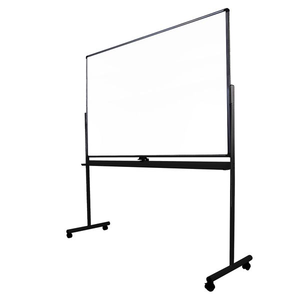 Whiteboard tavle på hjul ECO 180x120 cm, sort